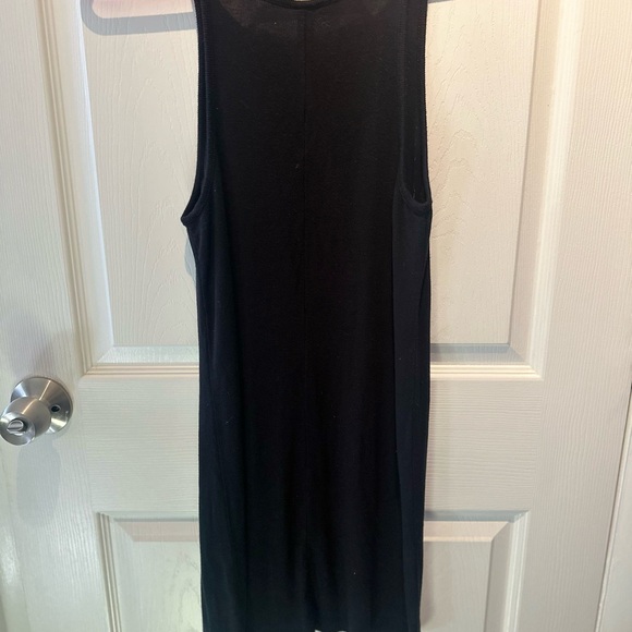 ATHLETA Well Rested Rib Sleep Dress XXS Small BLACK Soft Tank Nightgown Lounge - Picture 8 of 8